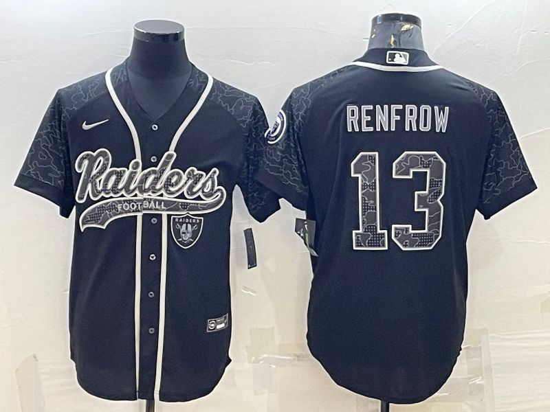 Men Oakland Raiders #13 Renfrow Black Reflector 2022 Nike Co branded NFL Jerseys